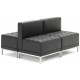 Infinity Black Bonded Leather Cube